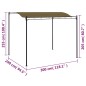 Tendalino Parasole 3x2,4 m Grigio Talpa 180 g/m² Tendalino Parasole 3x2,4 m Grigio Talpa 180 g/m²