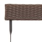 Sedie Pieghevoli da Bistrò 8 pz Marroni Polyrattan e Acciaio Sedie Pieghevoli da Bistrò 8 pz Marroni Polyrattan e Acciaio