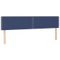 Testiera 2 pz Blu 100x5x78/88 cm in Tessuto Testiera 2 pz Blu 100x5x78/88 cm in Tessuto