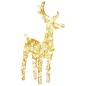 Renne di Natale 6 pz Bianco Caldo 240 LED in Acrilico Renne di Natale 6 pz Bianco Caldo 240 LED in Acrilico