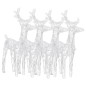 Renne di Natale 4 pz Blu 160 LED in Acrilico Renne di Natale 4 pz Blu 160 LED in Acrilico