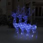 Decorazioni Natalizie Renne in Acrilico 3 pz 120 cm Blu Decorazioni Natalizie Renne in Acrilico 3 pz 120 cm Blu
