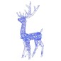 Decorazioni Natalizie Renne in Acrilico 3 pz 120 cm Blu Decorazioni Natalizie Renne in Acrilico 3 pz 120 cm Blu