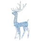 Decorazioni Natalizie Renne in Acrilico 2pz 120cm Bianco Freddo Decorazioni Natalizie Renne in Acrilico 2pz 120cm Bianco Freddo