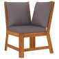 vidaXL Set da Pranzo da Giardino 9pz con Cuscini Legno Massello Acacia