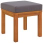 Set da Pranzo da Giardino 6pz con Cuscini Legno Massello Acacia Set da Pranzo da Giardino 6pz con Cuscini Legno Massello Acacia
