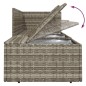 Set Divani da Giardino 6 pz con Cuscini in Polyrattan Grigio Set Divani da Giardino 6 pz con Cuscini in Polyrattan Grigio