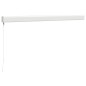 Tenda da Sole Retrattile Crema 3,5x2,5 m in Tessuto e Alluminio Tenda da Sole Retrattile Crema 3,5x2,5 m in Tessuto e Alluminio