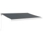 Tenda da Sole Retrattile Antracite 3,5x2,5m Tessuto e Alluminio Tenda da Sole Retrattile Antracite 3,5x2,5m Tessuto e Alluminio