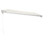 Tenda da Sole Retrattile Crema 4,5x3 m in Tessuto e Alluminio Tenda da Sole Retrattile Crema 4,5x3 m in Tessuto e Alluminio