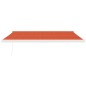 Tenda Retrattile Arancione Marrone 4,5x3 m Tessuto e Alluminio Tenda Retrattile Arancione Marrone 4,5x3 m Tessuto e Alluminio