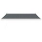 Tenda da Sole Retrattile Antracite 3x2,5 m Tessuto e Alluminio Tenda da Sole Retrattile Antracite 3x2,5 m Tessuto e Alluminio