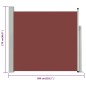 Tenda Laterale Retrattile per Patio 170x300 cm Marrone Tenda Laterale Retrattile per Patio 170x300 cm Marrone