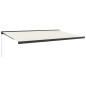 Tenda da Sole Retrattile Crema 5x3 m in Tessuto e Alluminio Tenda da Sole Retrattile Crema 5x3 m in Tessuto e Alluminio