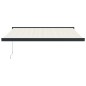 Tenda da Sole Retrattile Crema 3x2,5 m in Tessuto e Alluminio Tenda da Sole Retrattile Crema 3x2,5 m in Tessuto e Alluminio