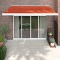 vidaXL Tenda Retrattile Arancione Marrone 3,5x2,5m Tessuto e Alluminio vidaXL Tenda Retrattile Arancione Marrone 3,5x2,5m Tessuto e Alluminio