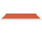 vidaXL Tenda Retrattile Arancione Marrone 3,5x2,5m Tessuto e Alluminio vidaXL Tenda Retrattile Arancione Marrone 3,5x2,5m Tessuto e Alluminio
