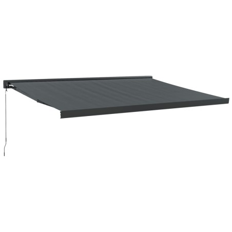 vidaXL Tenda da Sole Retrattile Antracite 4,5x3 m Tessuto e Alluminio