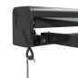 Tenda da Sole Retrattile Antracite 5x3 m in Tessuto e Alluminio Tenda da Sole Retrattile Antracite 5x3 m in Tessuto e Alluminio