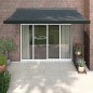 Tenda da Sole Retrattile Antracite 3x2,5 m Tessuto e Alluminio Tenda da Sole Retrattile Antracite 3x2,5 m Tessuto e Alluminio