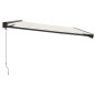 vidaXL Tenda da Sole Retrattile Crema 4,5x3 m in Tessuto e Alluminio vidaXL Tenda da Sole Retrattile Crema 4,5x3 m in Tessuto e Alluminio