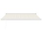 vidaXL Tenda da Sole Retrattile Crema 3,5x2,5 m in Tessuto e Alluminio
