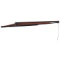 Tenda Retrattile Arancione Marrone 4,5x3 m Tessuto e Alluminio Tenda Retrattile Arancione Marrone 4,5x3 m Tessuto e Alluminio