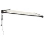 vidaXL Tenda da Sole Retrattile Crema 4,5x3 m in Tessuto e Alluminio vidaXL Tenda da Sole Retrattile Crema 4,5x3 m in Tessuto e Alluminio