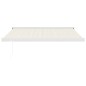 Tenda da Sole Retrattile Crema 3x2,5 m in Tessuto e Alluminio Tenda da Sole Retrattile Crema 3x2,5 m in Tessuto e Alluminio