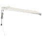 Tenda da Sole Retrattile Crema 3x2,5 m in Tessuto e Alluminio Tenda da Sole Retrattile Crema 3x2,5 m in Tessuto e Alluminio