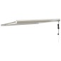 Tenda da Sole Retrattile Crema 3x2,5 m in Tessuto e Alluminio Tenda da Sole Retrattile Crema 3x2,5 m in Tessuto e Alluminio