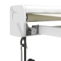 Tenda da Sole Retrattile Crema 3x2,5 m in Tessuto e Alluminio Tenda da Sole Retrattile Crema 3x2,5 m in Tessuto e Alluminio