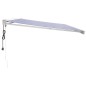 vidaXL Tenda da Sole Retrattile Blu e Bianca 5x3 m Tessuto e Alluminio vidaXL Tenda da Sole Retrattile Blu e Bianca 5x3 m Tessuto e Alluminio
