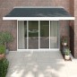 vidaXL Tenda da Sole Retrattile Antracite 3,5x2,5m Tessuto e Alluminio vidaXL Tenda da Sole Retrattile Antracite 3,5x2,5m Tessuto e Alluminio