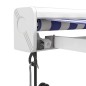 Tenda Sole Retrattile Blu e Bianca 4,5x3 m Tessuto e Alluminio Tenda Sole Retrattile Blu e Bianca 4,5x3 m Tessuto e Alluminio