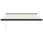 vidaXL Tenda da Sole Retrattile Crema 3x2,5 m in Tessuto e Alluminio vidaXL Tenda da Sole Retrattile Crema 3x2,5 m in Tessuto e Alluminio