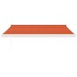 Tenda Retrattile Arancione Marrone 3,5x2,5m Tessuto e Alluminio