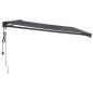 Tenda da Sole Retrattile Antracite 4,5x3 m Tessuto e Alluminio Tenda da Sole Retrattile Antracite 4,5x3 m Tessuto e Alluminio