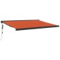 vidaXL Tenda Retrattile Arancione e Marrone 4,5x3m Tessuto e Alluminio vidaXL Tenda Retrattile Arancione e Marrone 4,5x3m Tessuto e Alluminio