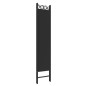 vidaXL Divisorio 5 Pannelli Nero 200x200 cm Tessuto vidaXL Divisorio 5 Pannelli Nero 200x200 cm Tessuto