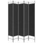 Divisorio 5 Pannelli Nero 200x220 cm Tessuto Divisorio 5 Pannelli Nero 200x220 cm Tessuto