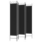Divisorio 5 Pannelli Nero 200x220 cm Tessuto Divisorio 5 Pannelli Nero 200x220 cm Tessuto