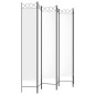 Divisorio a 6 Pannelli Bianco 240x200 cm Tessuto Divisorio a 6 Pannelli Bianco 240x200 cm Tessuto