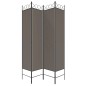 Divisorio a 4 Pannelli Antracite 160x220 cm Tessuto