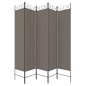 Divisorio a 5 Pannelli Antracite 200x220 cm Tessuto Divisorio a 5 Pannelli Antracite 200x220 cm Tessuto