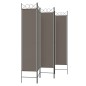 Divisorio a 5 Pannelli Antracite 200x220 cm Tessuto Divisorio a 5 Pannelli Antracite 200x220 cm Tessuto