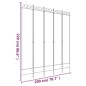 Divisorio a 5 Pannelli Antracite 200x220 cm Tessuto Divisorio a 5 Pannelli Antracite 200x220 cm Tessuto
