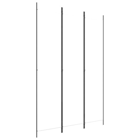 Divisorio a 3 Pannelli bianco 150x220 cm in Tessuto