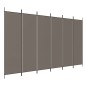 Divisorio a 6 Pannelli Antracite 300x220 cm Tessuto Divisorio a 6 Pannelli Antracite 300x220 cm Tessuto