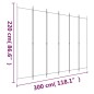 Divisorio a 6 Pannelli Antracite 300x220 cm Tessuto Divisorio a 6 Pannelli Antracite 300x220 cm Tessuto